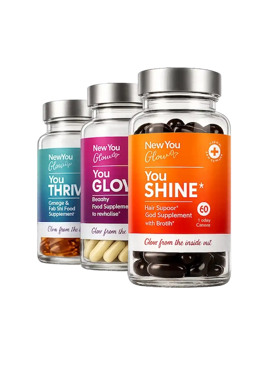 NewYou Glow GLP-1 support supplements